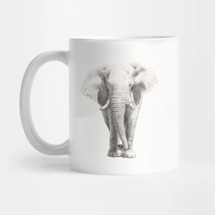 African Elephant - Etosha Elephant watercolour design - by Nadya Neklioudova Mug